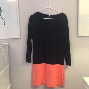 j Crew colorblock dress with zipper
